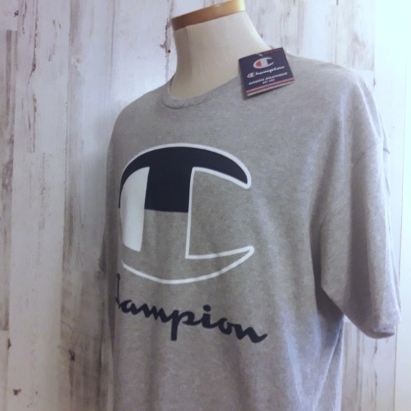 NWT Champion Athletic wear Gray T-Shirt 1XL Big - Picture 6 of 8